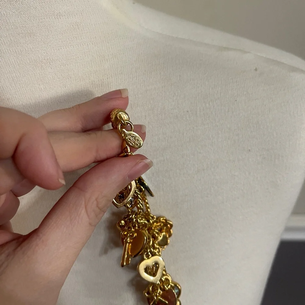 Kirks Folly Key to My Heart Gold Charm Bracelet - Picture 6 of 7